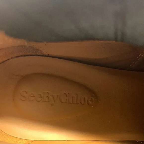 See By Chloe Black Ankle Boots with Gold Buckle - Picture 10 of 12